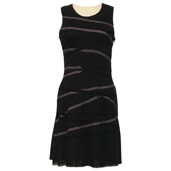 Cynthia Rowley Dresses Cynthia Rowley Black Net Dress With Ribbon